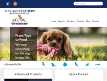 Tablet Screenshot of finsandfeatherspa.com